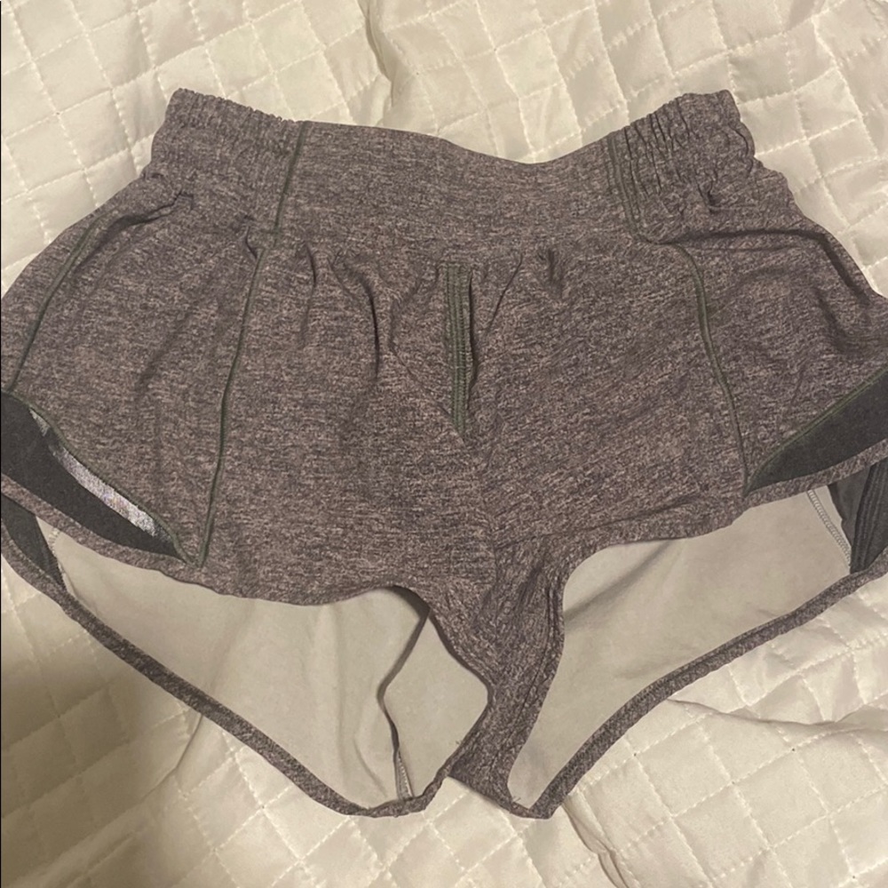 Lululemon Hotty Hot Gray 2.5 Inseam Shorts